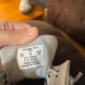 Toddler size 11 Sperry boots